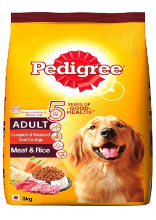 Buy Pedigree Meat & Rice Adult 3 Kg Online at Best Price in kerala from ...