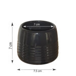 Ribbed desk planter,ceramic pot (2)