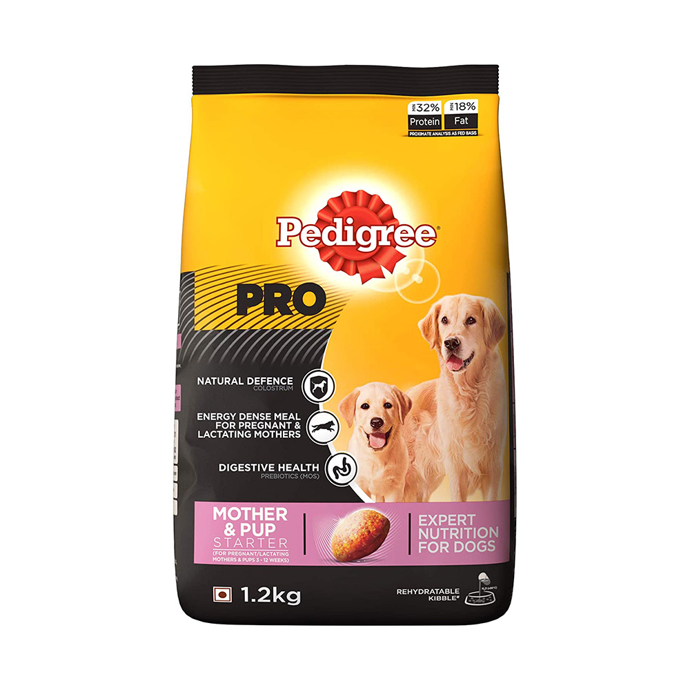 Buy Pedigree Pro Starter Mother & Pup Food 1.2 kg Online at Best Price ...